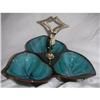Image 1 : Blue Mountain? divided nut dish with handle #1913673