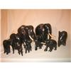 Nine Ebony Elephants family #1914011