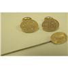 Vintage 14K "1913" Mens Cuff Links & Stick Pin #1918706