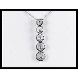 14K White Gold Diamond Pendant #1919229