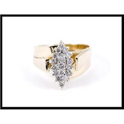 Diamond 14K Yellow Gold Lady's Ring #1919232