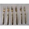 Image 1 : ANTIQUE BRONZE COCKTAIL/SHRIMP FORKS~SET OF SIX#1919431