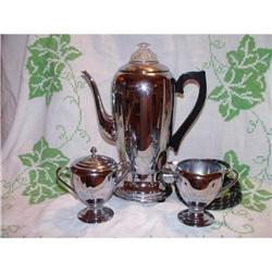 Keystoneware Chrome Coffee Set  #1937329