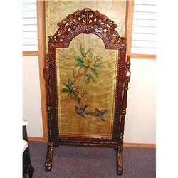 Nice Teak Wood Fire Screen #1937369