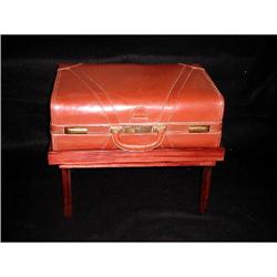 Leather Coffee Table Suitcase Custom Stand #1937379