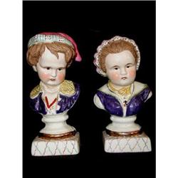 Porcelain European Busts Pair #1937382