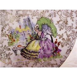 Empire Plate Golden Chintz Victorian Lady #1937442