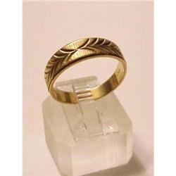 Lovely  Gold Gents  Band - Ring #1937452