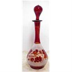 Victorian Bohemian Glass Cologne Decanter #1937492