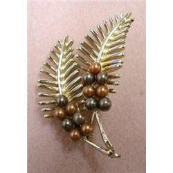 QUALITY OPEN WORK CORO BROOCH #1937511