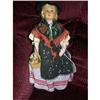 Image 1 : Molded face doll with basket all original #1937595