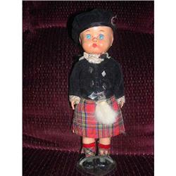 Scottish Hard Plastic doll wearing original #1937628