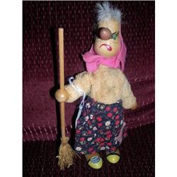 7  Wooden Polish Unhappy Character Doll #1937631