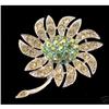 Image 1 : Rhinestone Flower Shaped Brooch #1938064