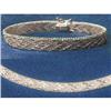 Image 1 : Sterling Silver Woven Chevron Bracelet #1938115