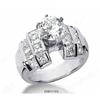 Image 1 : White Gold DIAMOND ENGAGEMENT RING 3.60 cts! #1938298