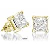 Image 1 : 1.02 carats Princess cut stud Earrings HIGH #1938305