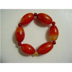 fine agate olive figure Bracelet  #1938431