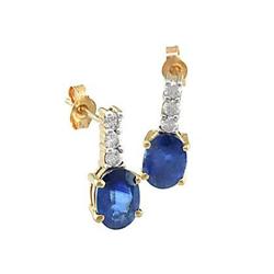 Sapphire and Diamond Earrings #1938547