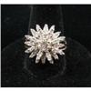 Image 1 : Diamond Cluster Ring, Flower Form #1946182
