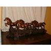 Image 1 : Bronze 5 running horses sculpture #1946289