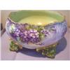 Image 1 : Large Limoges Ferner - Handpainted Violets #1946427