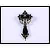 Image 1 : Wonderful 9K Yellow Gold Onyx Pendant #1946500