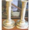 Pr. Antique Faberge Silver Candlesticks  #1964935