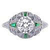 1.34ct Antique Estate Art Deco Diamond Ring #1965043