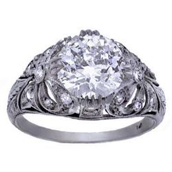 1.84ct Antique Estate Art Deco Diamond Ring #1965055