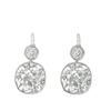 4.49 ct Antique Platinum Diamond Earrings #1965087