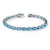 Image 1 : 12.90 ctw Blue Topaz Bracelet 10k White Gold - REF-37Y2X