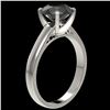 Image 3 : 2.50 ctw Fancy Black Diamond Solitaire Engagment Ring 10k White Gold - REF-45N4F