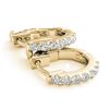 Image 1 : 0.25 ctw Diamond VS/SI Hoop Earrings 14k Yellow Gold - REF-24N5F