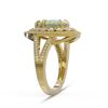 Image 3 : 4.19 ctw Certified Opal & Diamond Victorian Ring 14K Yellow Gold - REF-148N2F