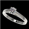 Image 1 : 0.55 ctw Certified Quality Diamond Engagment Ring 10k White Gold - REF-37A6N