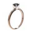 Image 3 : 0.75 ctw Fancy Black Diamond Solitaire Engagment Ring 10k Rose Gold - REF-19K3Y