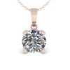Image 2 : 0.50 ctw VS/SI Diamond Designer Necklace 14k Rose Gold - REF-55G8W