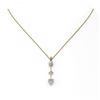 Image 2 : 0.9 ctw Heart Diamond Designer Necklace 18K Yellow Gold - REF-149F2M