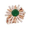Image 3 : 3.23 ctw Emerald & Diamond Ring 18K Rose Gold - REF-169K8Y