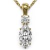 Image 1 : 0.9 ctw Marquise Cut Diamond Designer Necklace 18K Yellow Gold - REF-139X2A