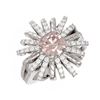 Image 3 : 2.83 ctw Morganite & Diamond Ring 18K White Gold - REF-176G9W
