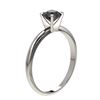 Image 3 : 0.75 ctw Fancy Black Diamond Solitaire Engagment Ring 10k White Gold - REF-19F3M