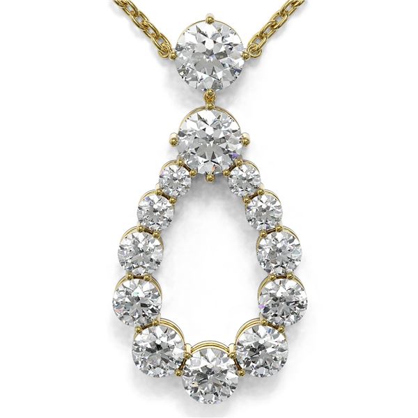 1.66 ctw Diamond Designer Necklace 18K Yellow Gold - REF-178M5G