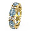 Image 2 : 6.8 ctw Aquamarine Ring 18K Yellow Gold - REF-136R5K