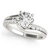 Image 2 : 1.1 ctw Certified VS/SI Diamond Bypass 2pc Wedding Set 14k White Gold - REF-105H8R