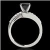 Image 2 : 1.15 ctw Certified VS Black Diamond Bypass Solitaire Ring 10k White Gold - REF-39K5Y