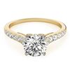 Image 1 : 0.65 ctw Certified VS/SI Diamond Ring 18k Yellow Gold - REF-57M4G