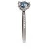 Image 2 : 1.35 ctw Intense Blue Diamond Ring 18K White Gold - REF-201X8A