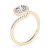 Image 3 : 0.75 ctw Certified VS/SI Diamond Bypass Ring 18k Yellow Gold - REF-85Y9X